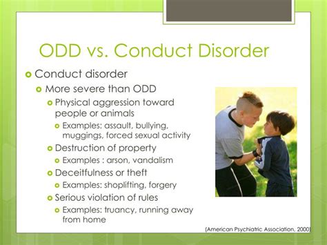 odd vs conduct disorder